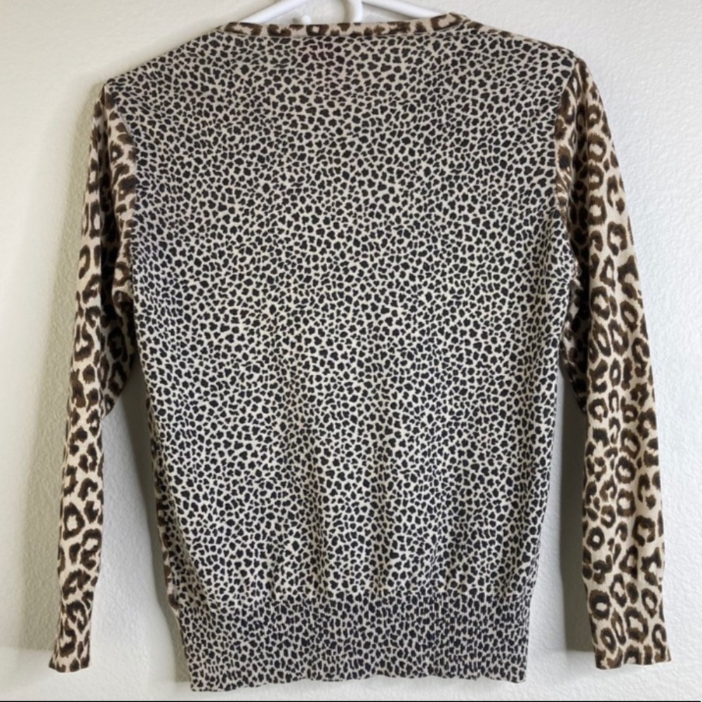 cheetah print button up cardigan - Picture 2 of 4